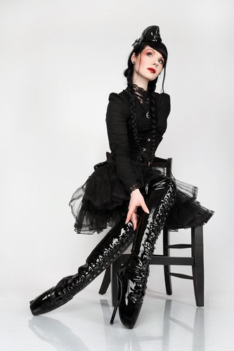 Lack ballett high heels - lack,